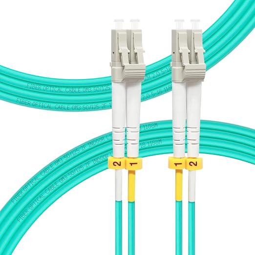 FLYPROFiber- LC to LC Fiber Patch Cable OM3 5M/16ft, Length Options: 0.2m-200m by FLYPROFiber