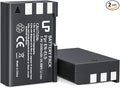 EN-EL9 EN EL9a Battery Pack, LP 2-Pack 2000mAh Rechargeable Li-Ion Battery Set by LP