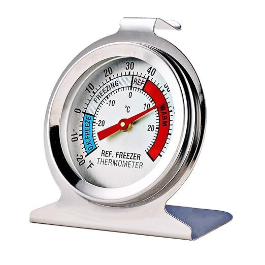 2 Pack Refrigerator Freezer Thermometer Large Dial Analog Thermometer - Image 2