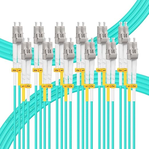 FLYPROFiber- 2M-6Pack LC to LC Fiber Patch Cable OM4 Multimode, MM Multi Mode by FLYPROFiber