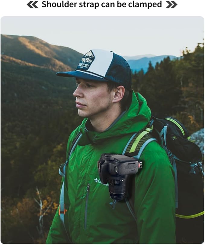 Backpack Camera Clip with Plate Quick Release Capture Clamp System Backpack - Image 6