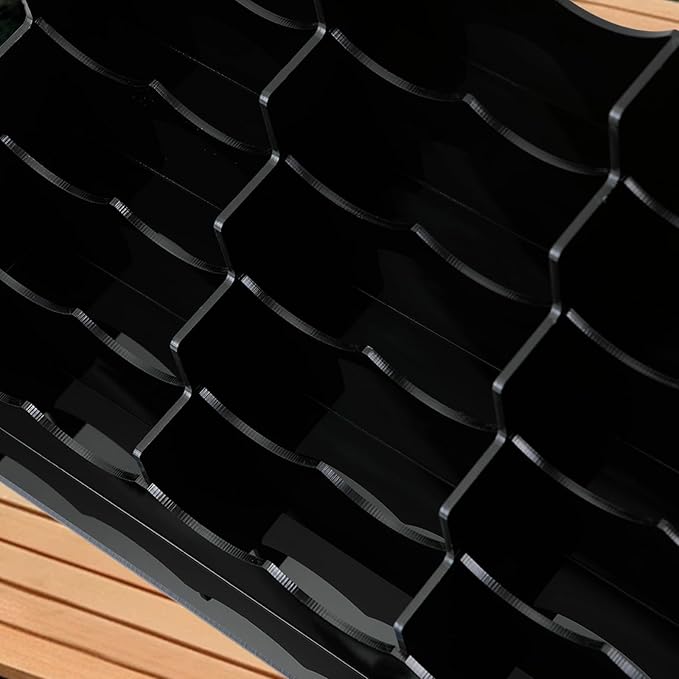 Business Acrylic Card Holder Display for Desk, 15 Slots 5 Tiers Multiple-Black Acrylic Business Card Stand Set, Holds Approximately 750 Cards