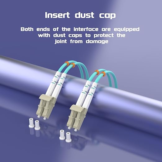 60Meters 196ft LC/UPC-LC/UPC 10GB Multi-Mode Fiber Optic Cable LC to LC OM3 - Image 6