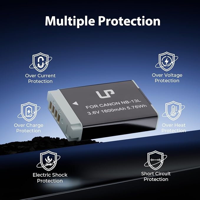 LP NB-13L Battery, 1600mAh Replacement Battery Compatible - Image 3