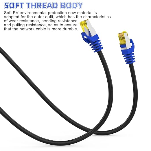 Cat 8 Ethernet Cable 30 ft, 35 ft 50 ft 70 ft 100 ft Heavy Duty High Speed - Image 6