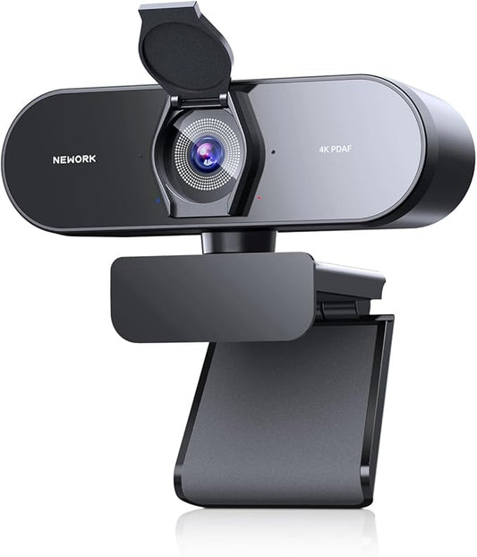 4K Webcam for PC with PDAF & CDAF Dual-autofocus, Ultra 4K HD, 2 Noise Reduction Mics, Auto Light Correction, USB-A, Privacy Cover, 79°FOV, Streaming Camera for PC, Mac, Laptop, Video Calls