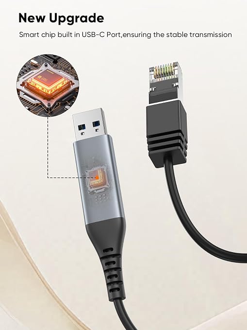 CableCreation USB to Ethernet Cable 3.3FT, USB to RJ45 Internet LAN Network - Image 4