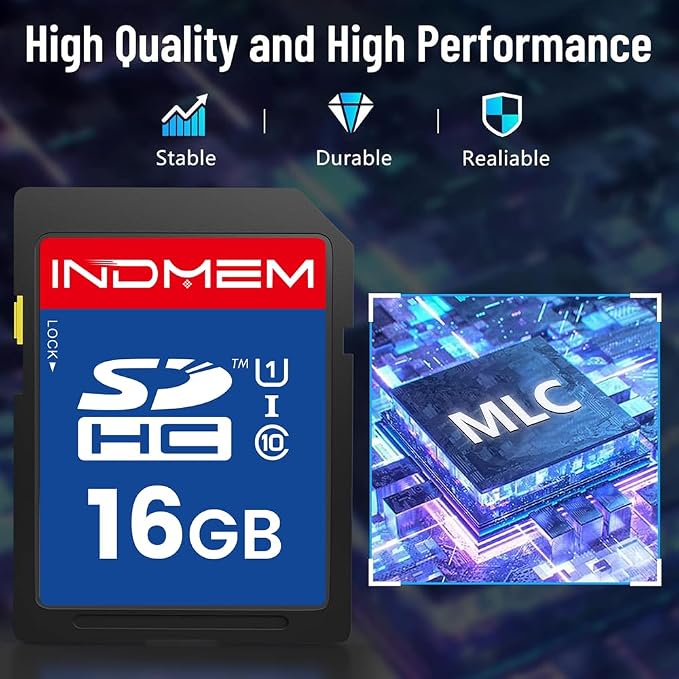 16GB SD Card, C10 SDHC UHS-I Memory Cards U1 Class 10 High-Speed Full 4K HD - Image 4
