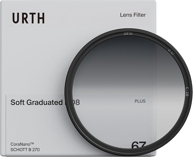 Urth 52mm Soft Graduated ND8 Lens Filter — 3-Stop, HD Optical Glass 20-Layer by Urth
