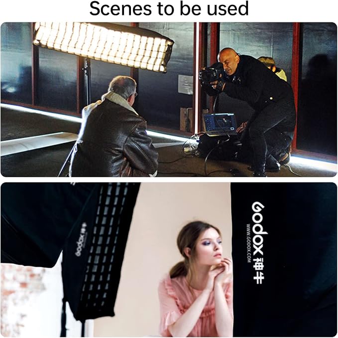 Godox FW30x120cm / 12"x47" Bowens Mount Strip Honeycomb Grid Softbox, Portable - Image 7