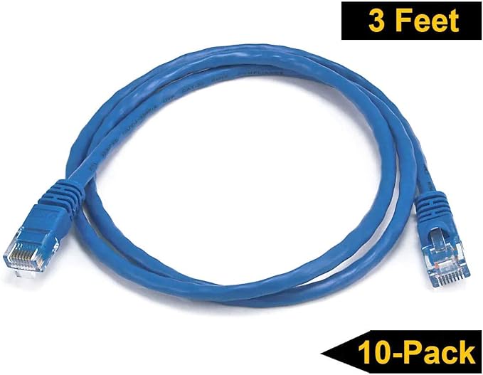 iMBAPrice 15' Cat5e Network Ethernet Patch Cable, 10 Pack - Image 3