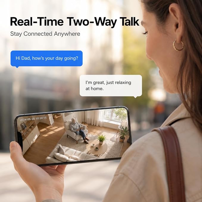 Cameras for Home Security Indoor Outdoor, Dual Antenna 5G/2.4G WiFi Security - Image 2