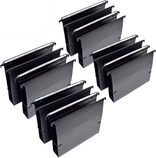 Ultimate Office MagniFile Extra-Capacity Hanging File Folders, 2" Box-Bottom, Letter Size, Feature Wrap-Around Bungee Security Cord (Set of 8)