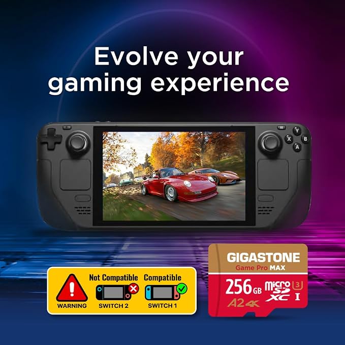 【For Switch 1 Only】GIGASTONE 256GB Micro SD Card, 4K Game Pro MAX, A2 V30 - Image 7