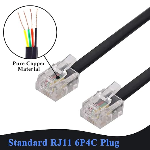 Phone Cord 6 FT, Landline Telephone Cable - Image 2