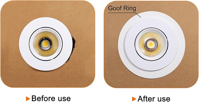 PATIKIL 4" ID 5.5" OD Light Trim Ring - Image 5