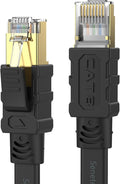 Senetem Cat 8 Ethernet Cable 50FT, High Speed 40Gbps 2000Mhz Flat Internet by Senetem