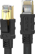 Senetem Cat 8 Ethernet Cable 30FT, High Speed 40Gbps 2000Mhz Flat Internet by Senetem