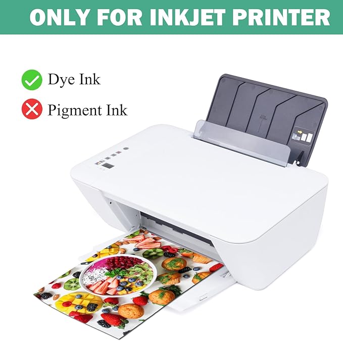 8x10 Photo Paper, Advanced Glossy Photo Paper for Inkjet Printer, 100 Pack, 52 lb