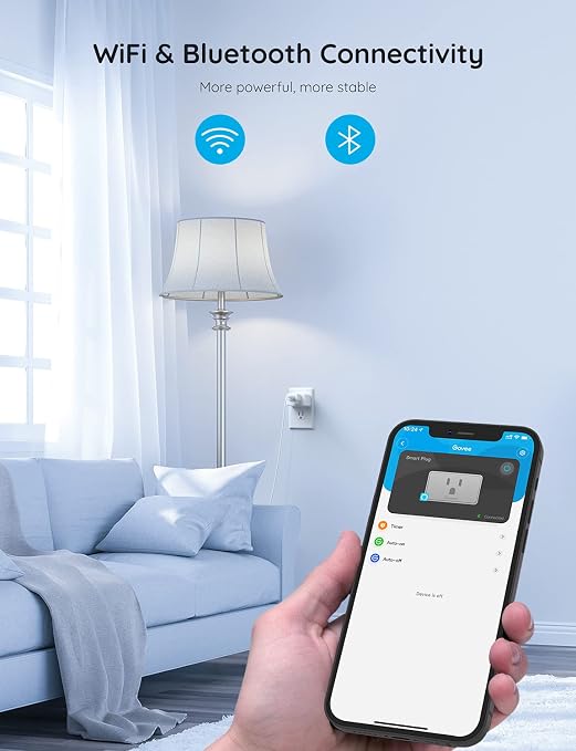 Govee Smart Plug 15A, WiFi Bluetooth Outlet 1 Pack Work - Image 8
