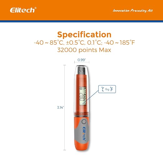 Elitech USB Temperature Data Logger Reusable Digital Recorder Medical - Image 5