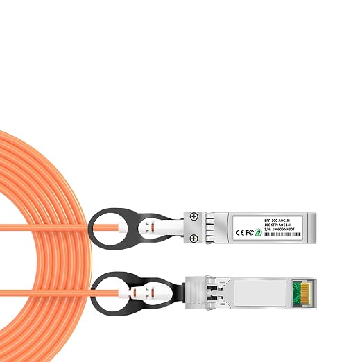 10GbE SFP+ AOC Cable 10M/32.8FT OM2 Fiber Stack Cable 10GB SFP+ to SFP+ Active by lidkew