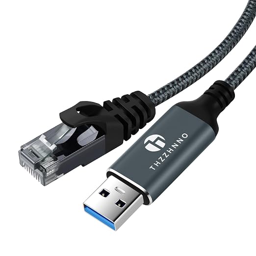USB to Ethernet Cable 30FT, USB 3.0 A to RJ45 Male Cable Directly Connected - Image 7