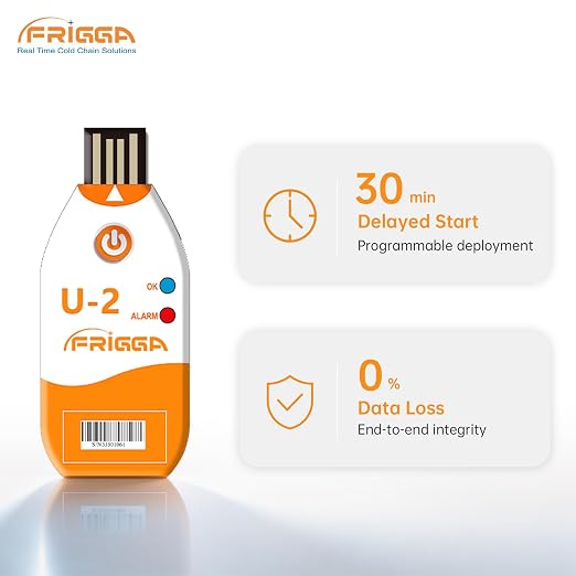 Frigga 5 Pack 100 Days USB Temperature Data Logger Single Use Temperature - Image 8