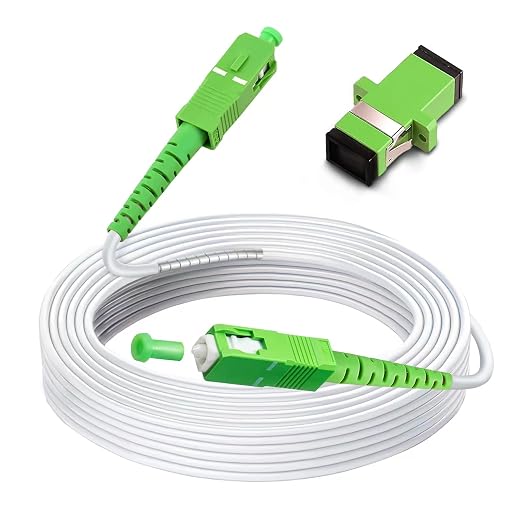 30 Meters SC/APC to SC/APC Fiber Optic Internet Cable, Armored Single Mode by Bangun