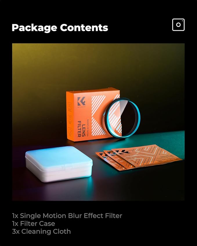 K&F CONCEPT 67mm Unilateral Blur Ghost Motion Filter Super Speed Effects - Image 8