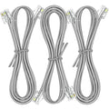 NECABLES 3Pack Phone Cord 3ft Telephone Cord Phone Cable RJ11 6P4C Male to Male by NECABLES