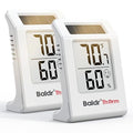 2.2'' Digital Thermometer and Hygrometer Meter, Solar-Powered Indoor by BaldrTherm