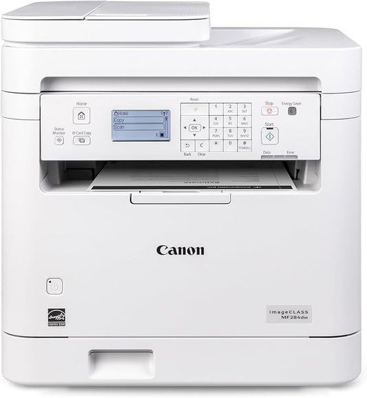 Canon imageCLASS MF284dw Wireless Black & White Laser Printer – All-in-One for Home Use, Print/Copy/Scan, 2-Sided Printing, 35 PPM, Auto Doc Feeder, Mobile Device Compatible, Starter Toner Included