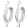 Ultra Thin Cat 6A Ethernet Cable 15 Feet 2Pack, Flexible & Slim Rj45 Cat6a LAN by DUTEVOLNS