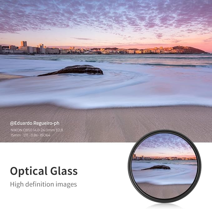 K&F CONCEPT 49mm Variable ND2-ND400 ND Lens Filter - Image 4