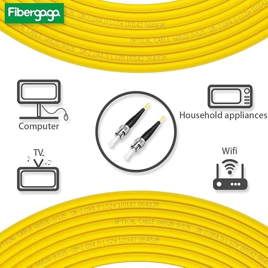 Fibergaga-3M OS2 ST to ST Fiber Patch Cable Single Mode, Length Option: - Image 3