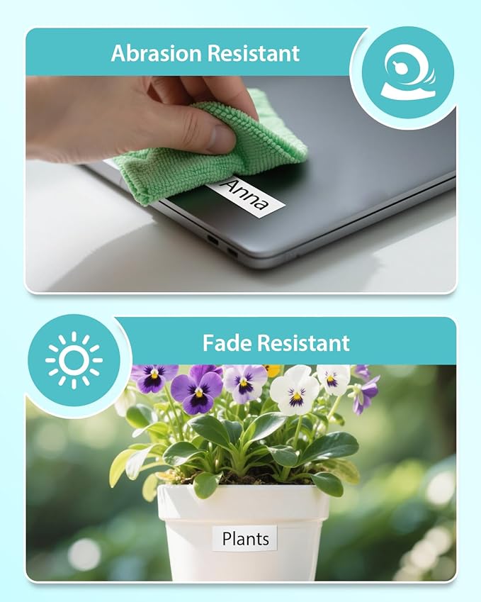 4-Pack TZe-241 TZ Tape 18mm 0.7 Inch Laminated White Compatible for Brother P Touch TZe-241 TZ-241 TZe241 Label Tape Use for Ptouch PT-D400 D410 D600 D610BT Label Maker 3/4 Inch, Black on White