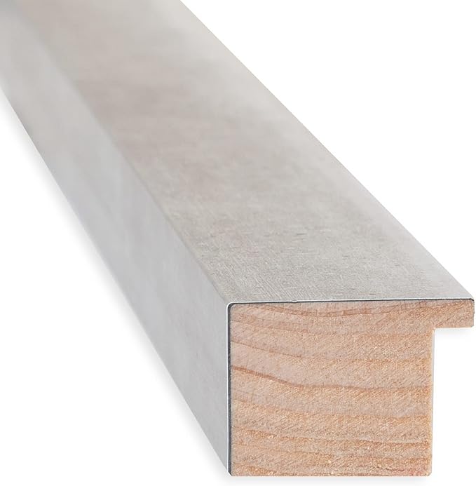 Amanti Art Natural Cork Board for Wall, 15x33 Vision Board with Silver Wood Frame, Medium Corkboard Office Decor for Home Organization, Casual Corkboard Pinboard to display items for home organization