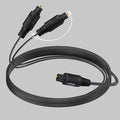 1x2 Digital Audio Splitter Cable 15ft, Toslink Digital Fiber Optic Audio by Bangun