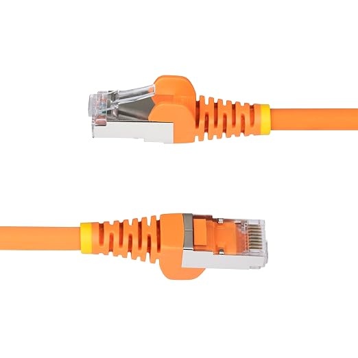 StarTech.com 5ft Orange CAT6a Ethernet Cable, Snagless RJ45, 100W PoE++ - Image 3