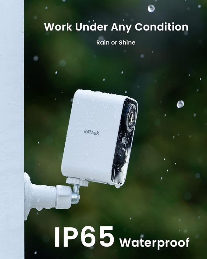 ieGeek Security Cameras Wireless Outdoor 4pcs, 2K 3MP Battery Powered WiFi - Image 9