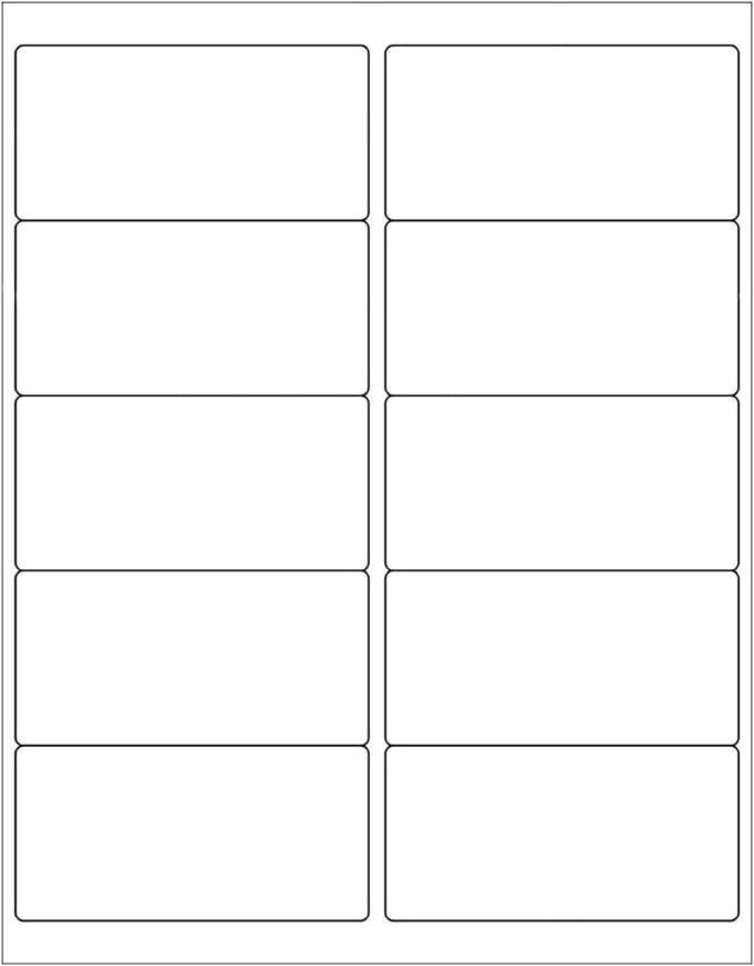 9527 Product 10 UP Sticker Labels,2x4 inches FBA Shipping Address Labels for Laser/Ink Jet Printer,Total 20000 Labels