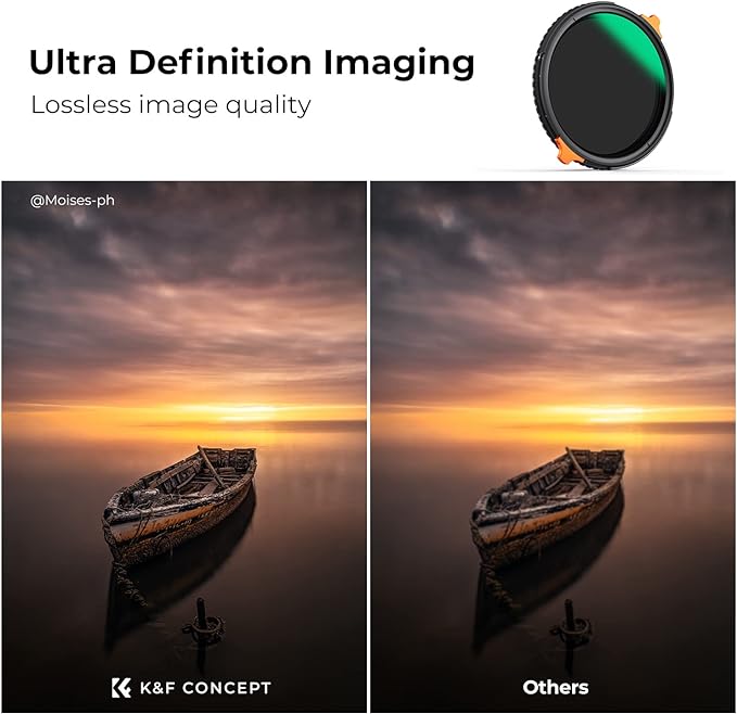 K&F CONCEPT 67mm ND4-64 ND Lens Filter Variable & CPL Polarizers Filter 2-in-1 - Image 5