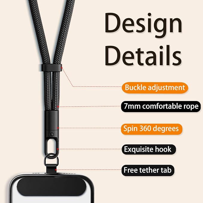 Phone Strap, 2 Pack Wrist Lanyard - Image 2