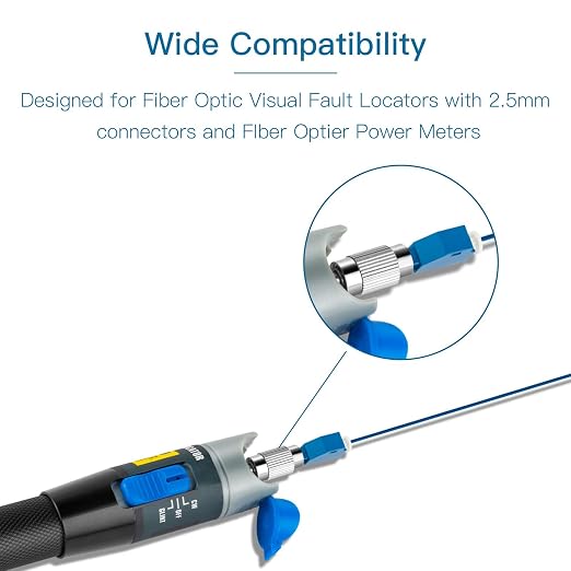 Moocci 52 Pcs Visual Fault Locator Fiber Adapter, Fiber Optic Connector - Image 5