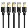 Cat 8 Ethernet Cable 7 ft-5Pack, RJ45 40Gbps 2000Mhz Patch Cord, Indoor&Outdoor by Dacrown