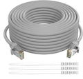Adoreen Cat 6 Ethernet Cable 35 Ft-Gray, Outdoor & Indoor Snagless Long Round by Adoreen