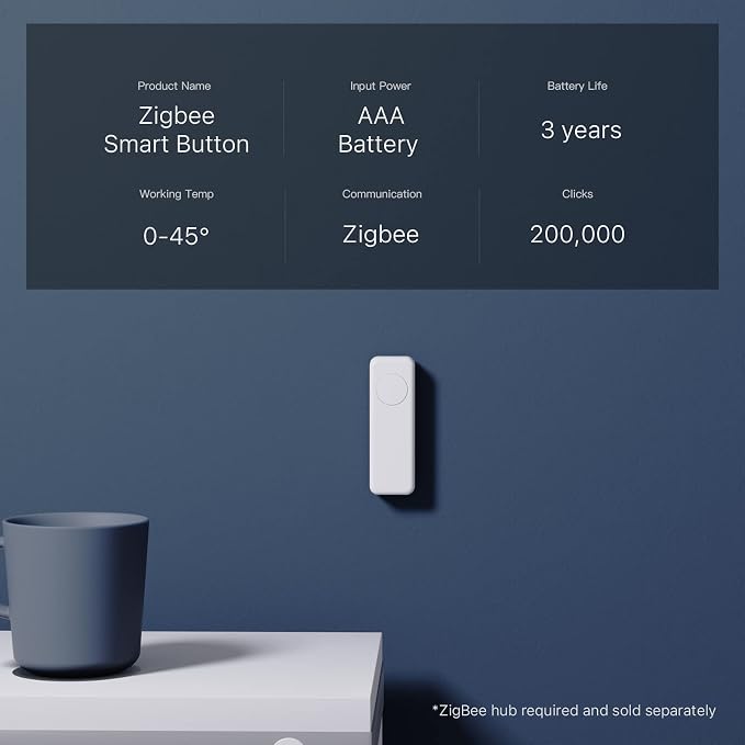 THIRDREALITY ZigBee Smart Button Blue, 3-Way Remote Control, Require Zigbee hub - Image 3