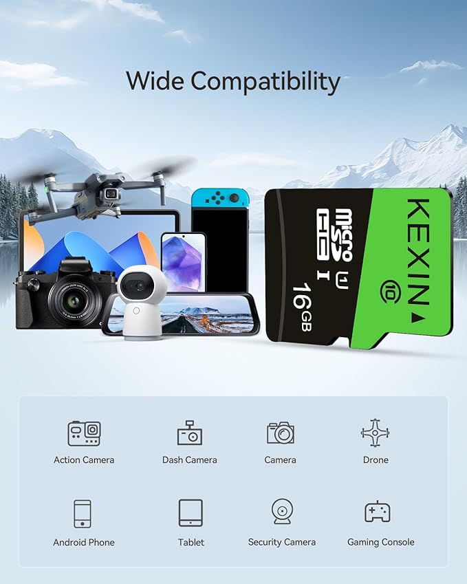 KEXIN 16GB Micro SD Card 2 Pack - Image 2
