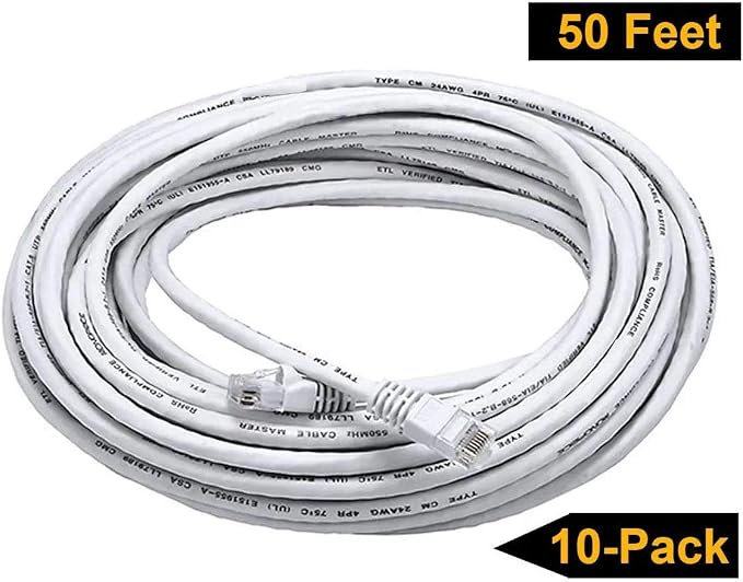 iMBAPrice 50 ' Cat5e Network Ethernet Patch Cable, 10 Pack - Image 7